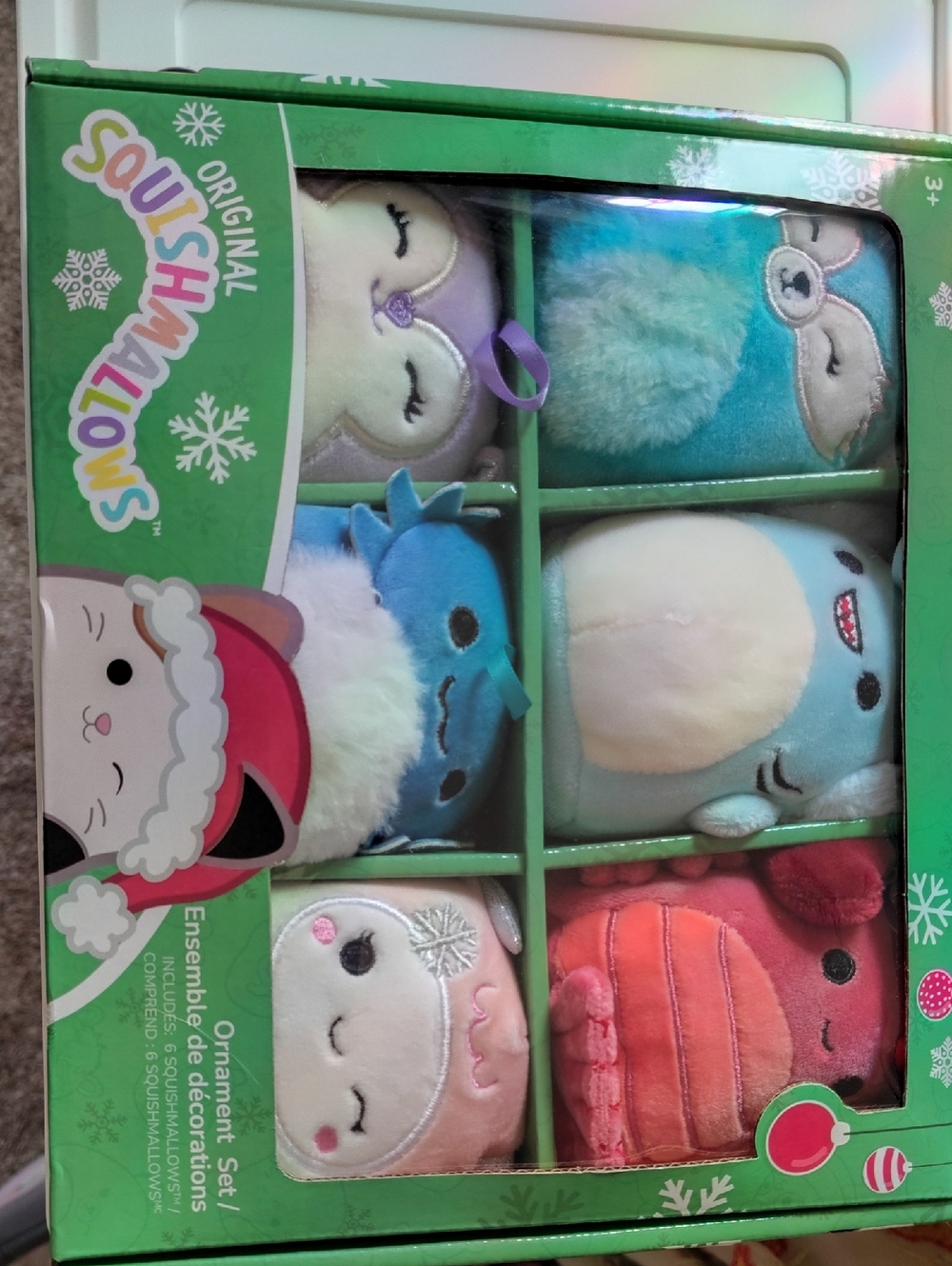 Squishmallows Plush Ornament Set
